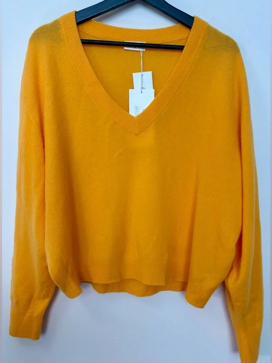 NWT American Vintage Nectarine Wool Lightweight Long Sleeve Sweater Size8 Sku#79 - Picture 2 of 6